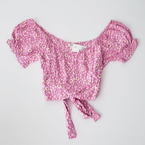 DEREK HEART Peasant Tie Top - Picture 7 of 11